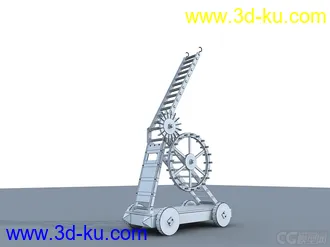 3D打印模型古代云梯，当练习做的，贴图懒得上了，搬出来分享吧~~~的图片