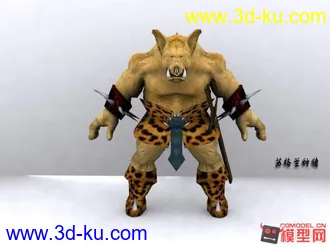 3D打印模型战猪的图片