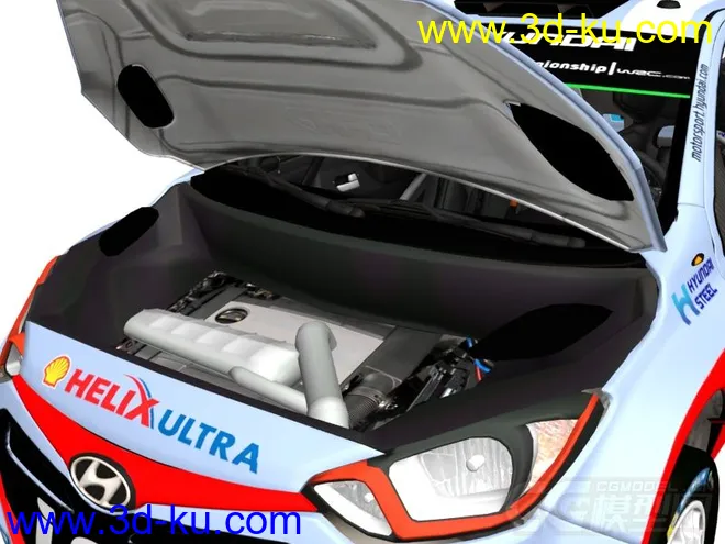 WRC赛车-内部有细节-精华模型-HYUNDAI的图片4