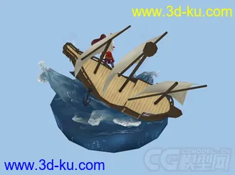 3D打印模型卡通海盗小妮的图片