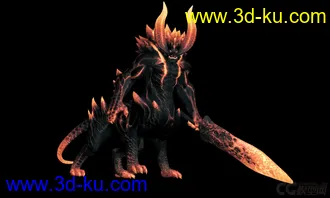 3D打印模型魔兽风格 地狱Boss的图片