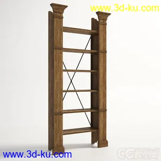 一个木质扶梯模型的图片