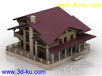 3D打印模型wood house的图片