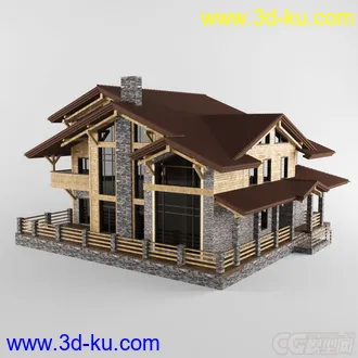 3D打印模型wood house的图片