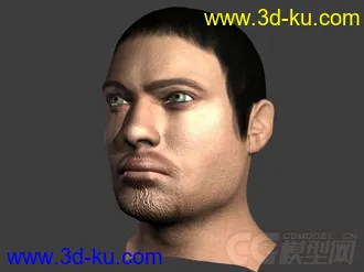 3D打印模型自己做的一个男头的图片