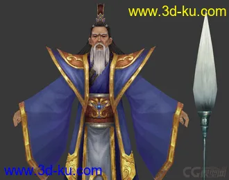 3D打印模型古代人物 空虚道长 道士的图片