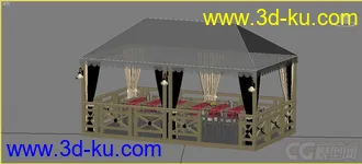 3D打印模型用 餐 棚 子的图片