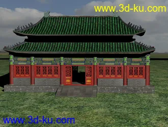 3D打印模型大殿的图片