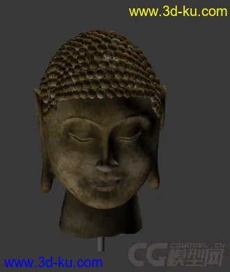 3D打印模型佛头雕塑的图片
