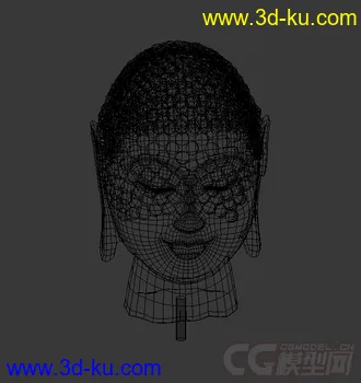 3D打印模型佛头雕塑的图片