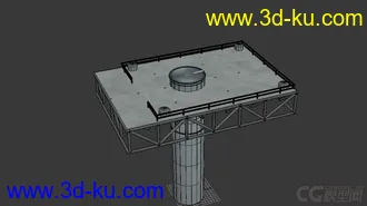 3D打印模型小型发射井 带骨骼动画的图片