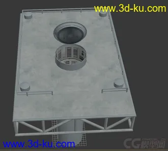 3D打印模型小型发射井 带骨骼动画的图片