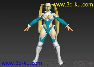 3D打印模型街霸5 七川美华 mika 壮成熊的女人的图片