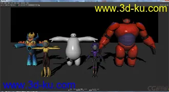 超能陆战队猪脚模型的图片