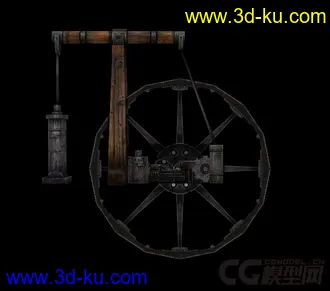 3D打印模型水轮机 动力系统 动力机器的图片