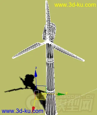 一个发电风车模型的图片