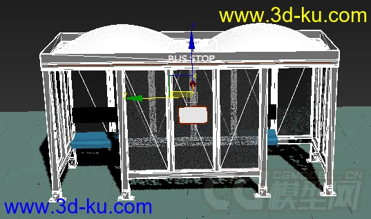 一个候车亭模型的图片2