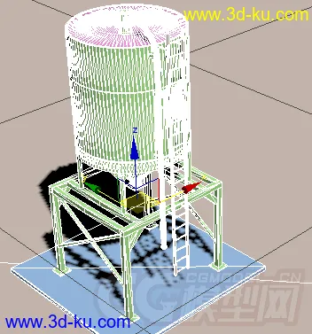 一个化工厂油桶模型的图片2
