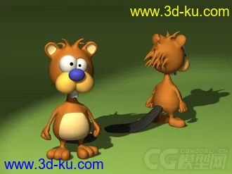 卡通Beaver模型的图片