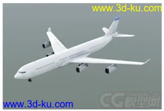 写实飞机A-340模型的图片