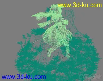 3D打印模型卡通小萝莉一枚的图片