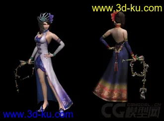 3D打印模型战国时期 甄姬的图片