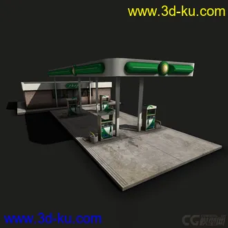 3D打印模型加油站一枚！喜欢的拿走的图片