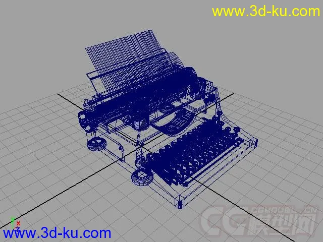 写实打字机模型的图片5