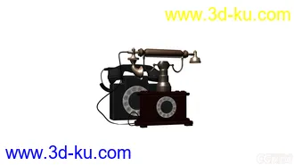3D打印模型老式电话的图片