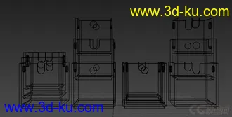 一个个彩色的木箱子装饰品模型的图片