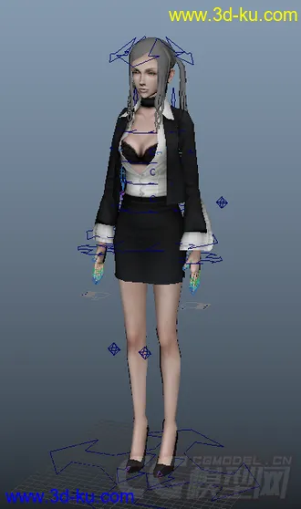 3D打印模型美女带绑定的图片
