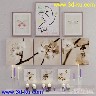 装饰摆设 画 模型的图片