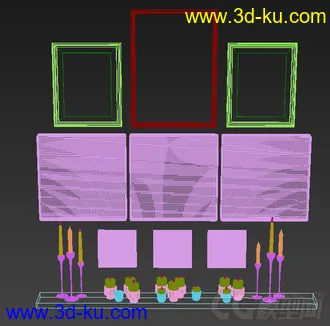 装饰摆设 画 模型的图片