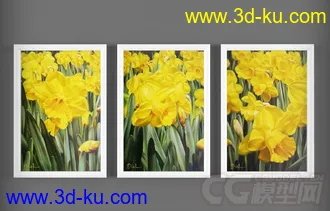 花 装饰品画模型的图片
