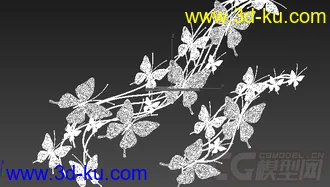 墙面装饰摆设模型 蝴蝶的图片