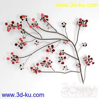墙面装饰摆设模型 梅花的图片
