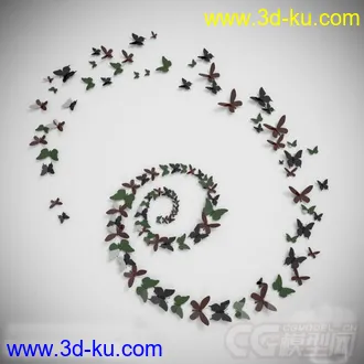 墙面装饰摆设模型 蝴蝶的图片