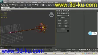3D打印模型武器001 法杖-付FBX无需编辑完美导入Unity3D的图片