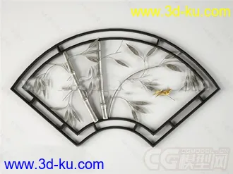 一个扇子装饰品模型的图片