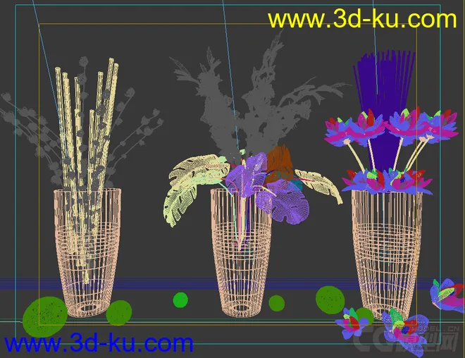 室内花瓶摆设模型的图片1