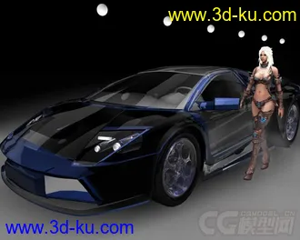 3D打印模型香车、美女的图片