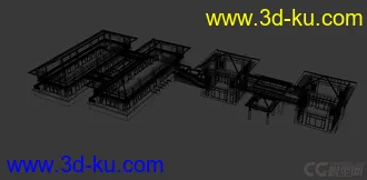 3D打印模型效果不错的连体房。。的图片