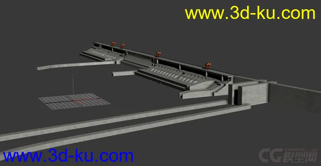 三峡 大坝标准贴图模型的图片2