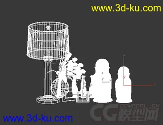 陶瓷佛 台灯装饰品模型的图片