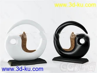 太极图 装饰品摆设模型的图片