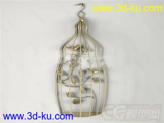 一个笼子 墙壁装饰摆设模型的图片