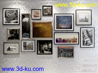 墙壁相框 挂件模型的图片