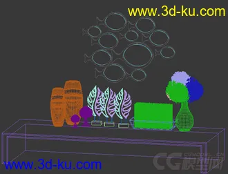 花瓶 桌面摆设装饰模型的图片