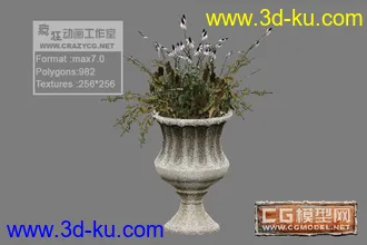 精选十三套低面花坛模型免费分享。的图片