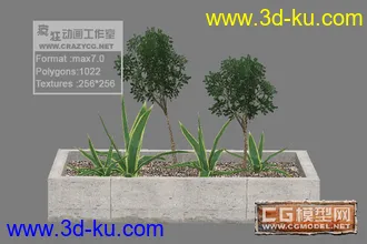 精选十三套低面花坛模型免费分享。的图片